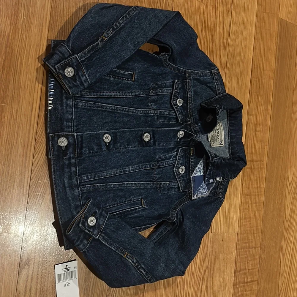 Ralph Lauren girls Childrenswear Patchwork Star Denim Jacket